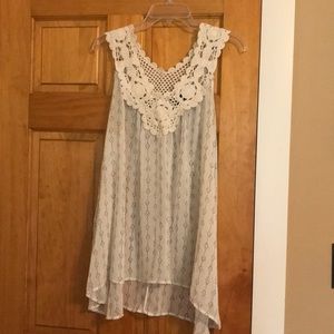 Torrid High-Low Sleeveless Blouse.